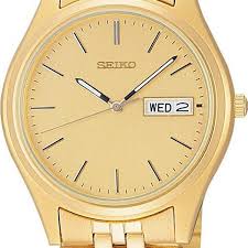 Seiko Men's SGF526 Gold Plated Quartz Watch – Exact Time Corp.