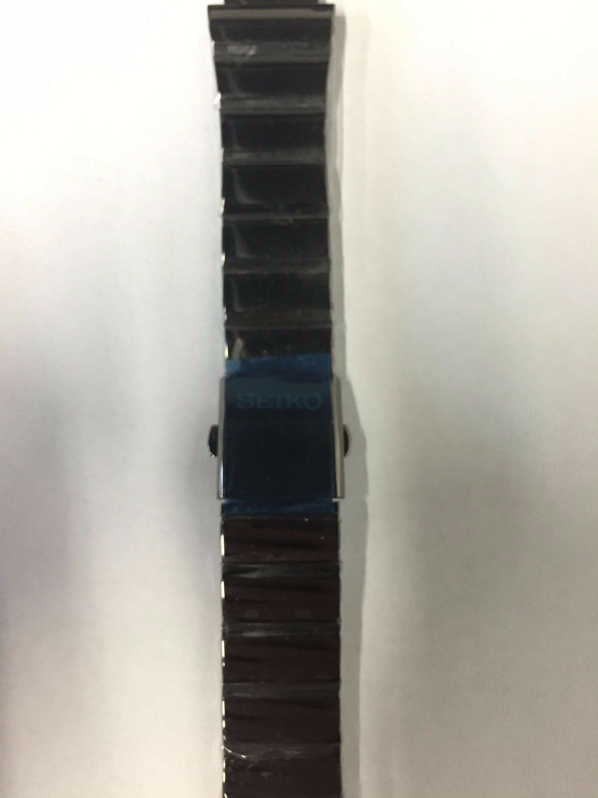 SEIKO SGEG19 SGEG25 Black Watch Band Replacement Stainless Steel Brace –  Exact Time Corp.