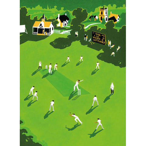 The Cricket Match Greetings Card