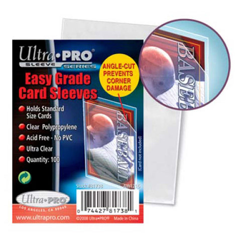 Ultra Pro Easy Grade Card Sleeves Soft 2 5 X 3 5 Pkt 100 Collectorscode