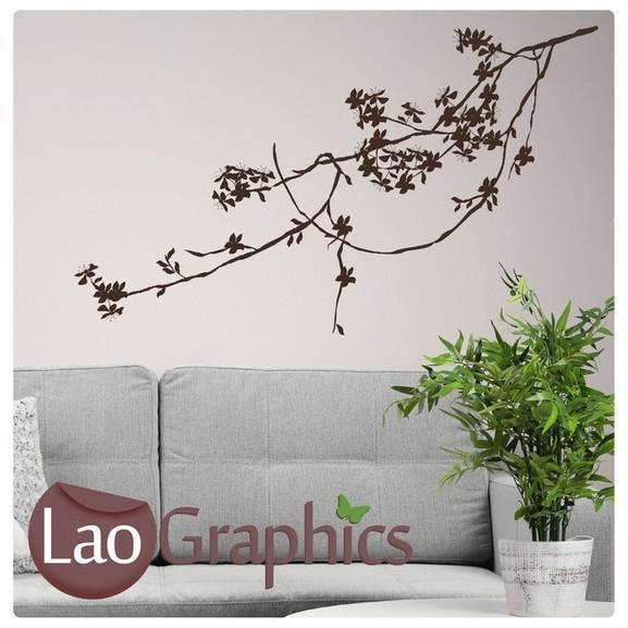 Branch Decorative Nature Wall Stickers Home Decor Art Decals Transfers-LaoGraphics