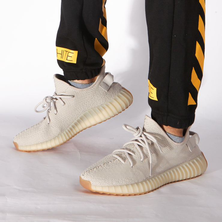 yeezy 350 sesame on foot