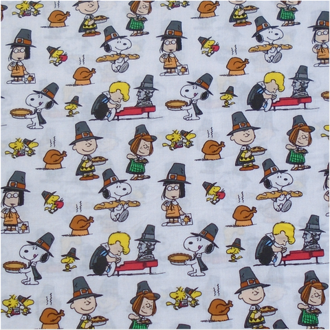 Peanuts Thankful Fabric