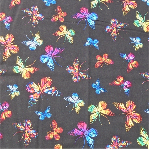 Vivid Butterflies Fabric