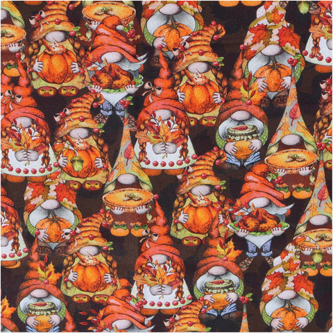 Thankful Gnomes Fabric