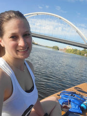 Lindsey with Paddle North - Portager on the Mississippi