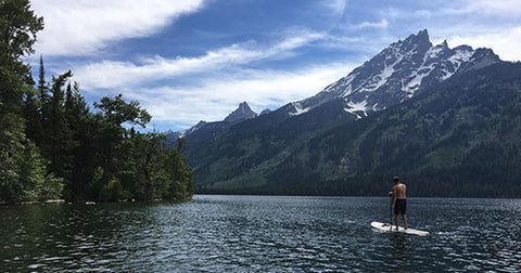 SUP on Jenny Lake