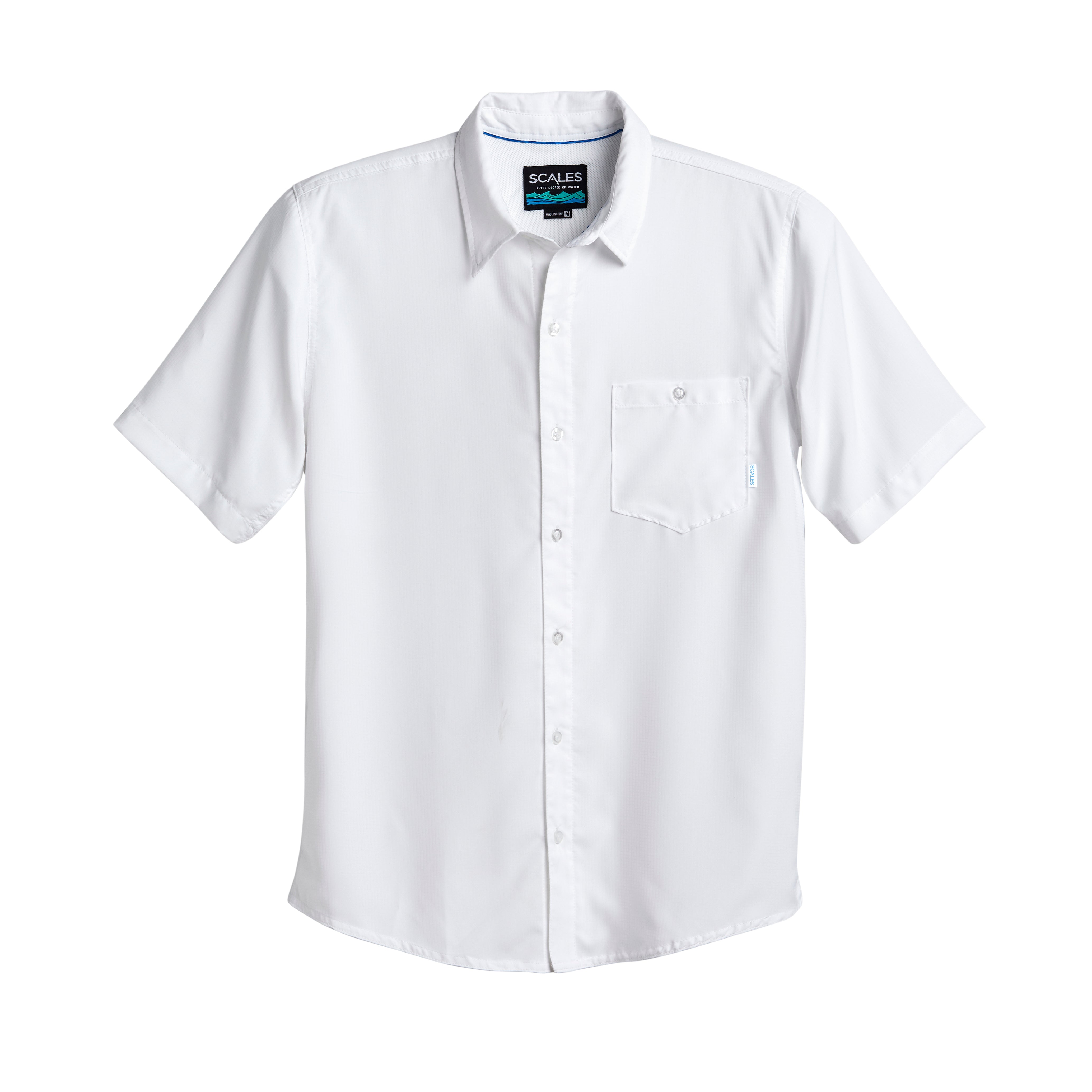 Scales Offshore Core Button Down in White Size XL