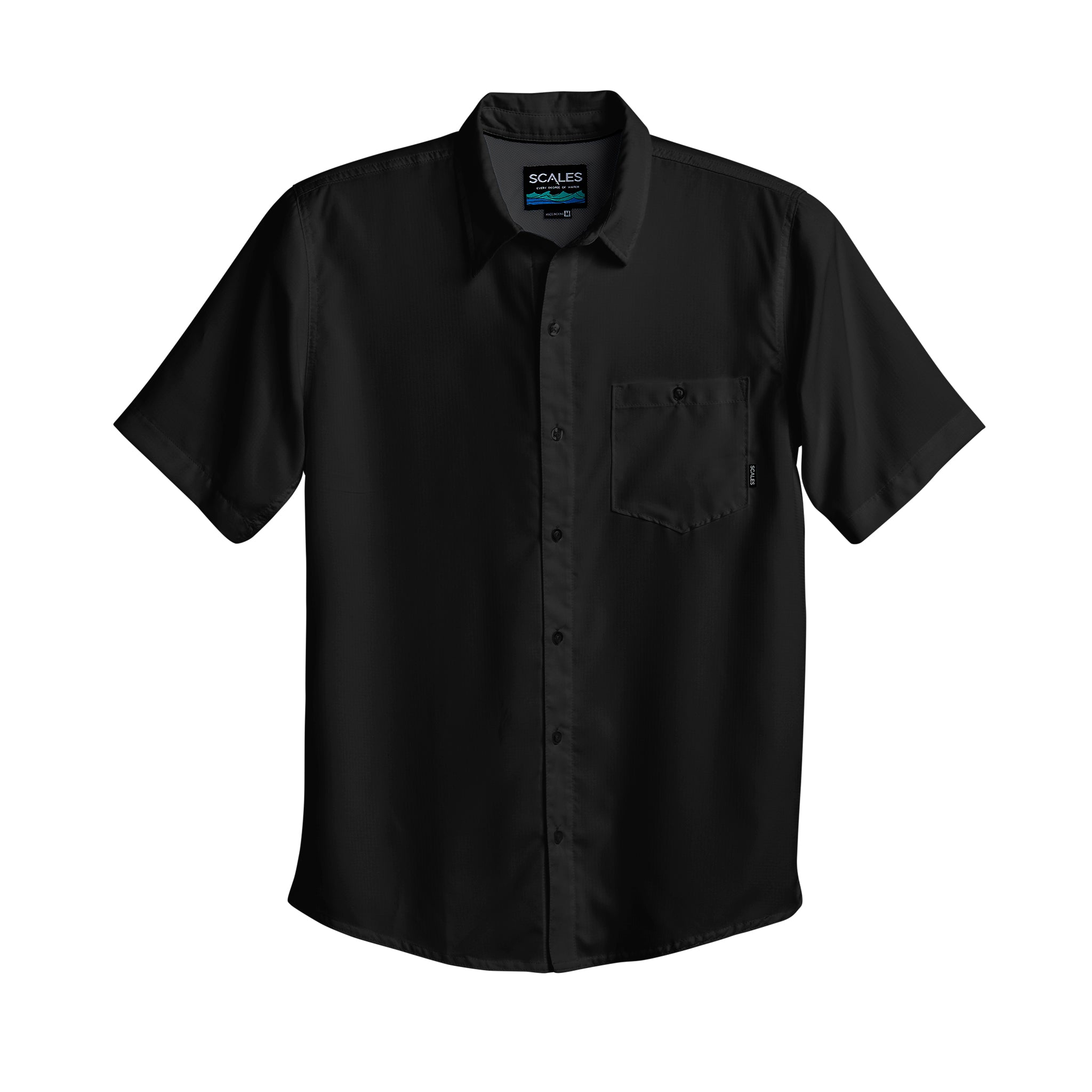 Scales Offshore Core Button Down in Black Size 2XL