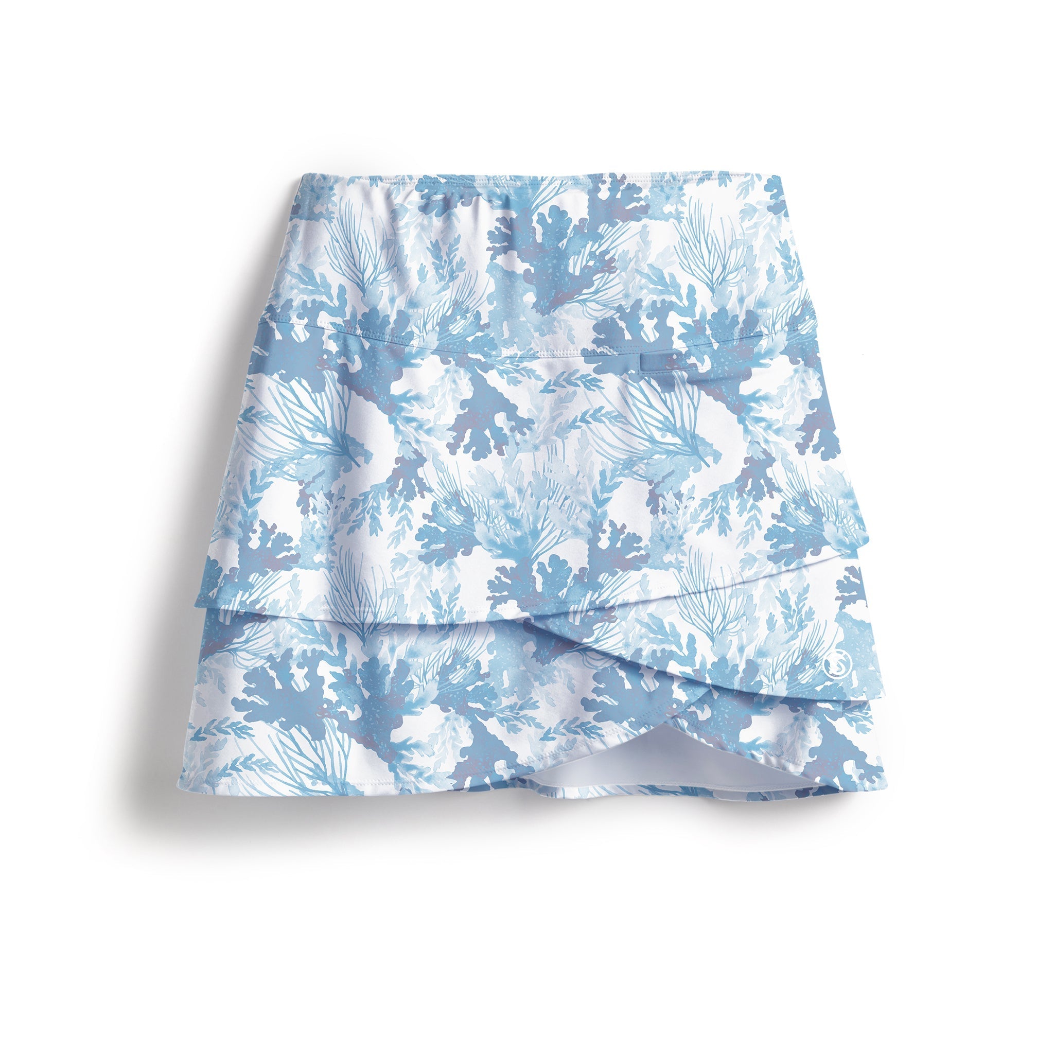 Scales Coral Tropics Wavy Skort Sale in Washed White Size XS