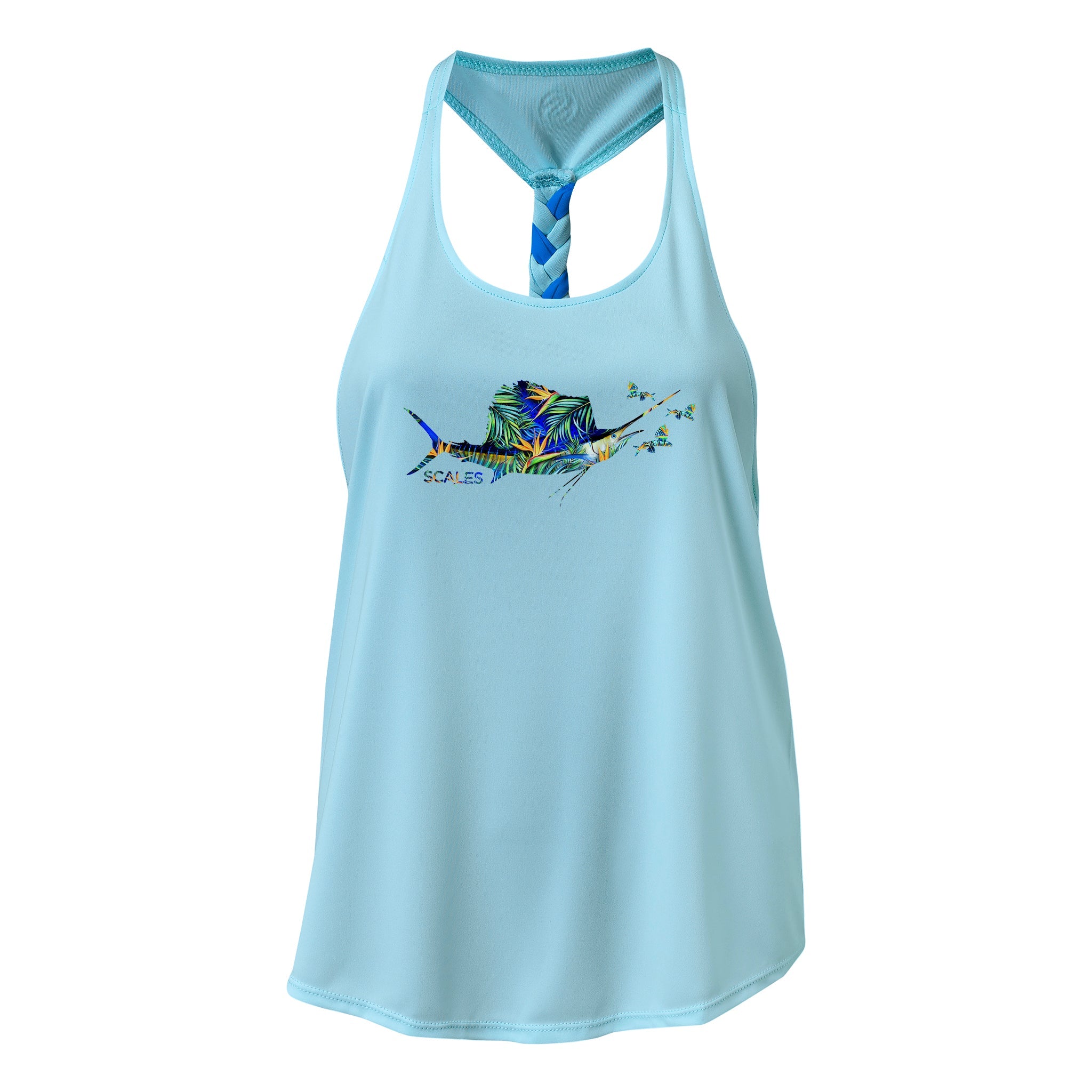 Scales Fly Sail Scales PRO Performance Tank in Light Blue Size XL