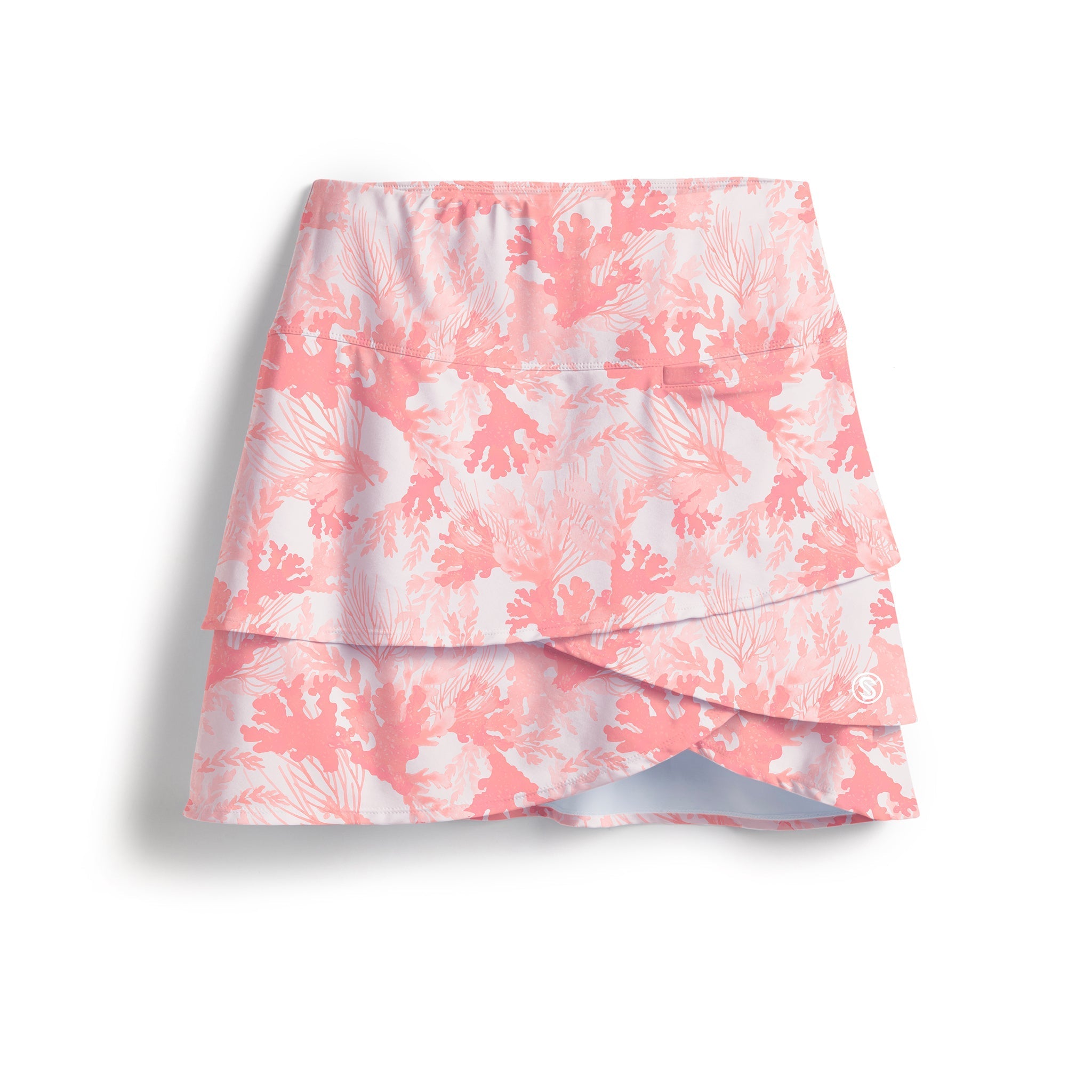 Scales Coral Tropics Wavy Skort Sale in Washed Light Pink Size L