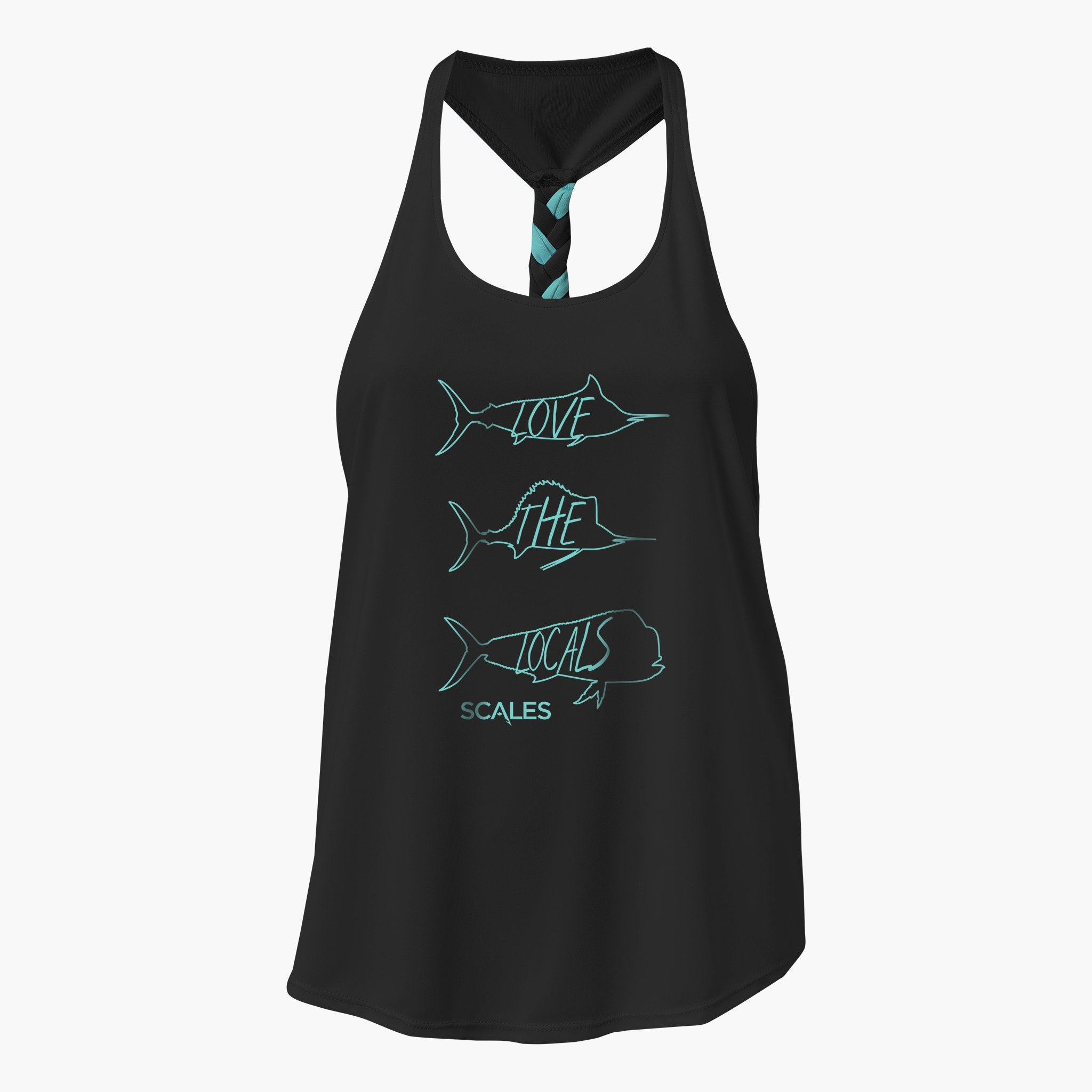 Scales Love The Locals Womens Scales PRO Performance Tank in Black Size L
