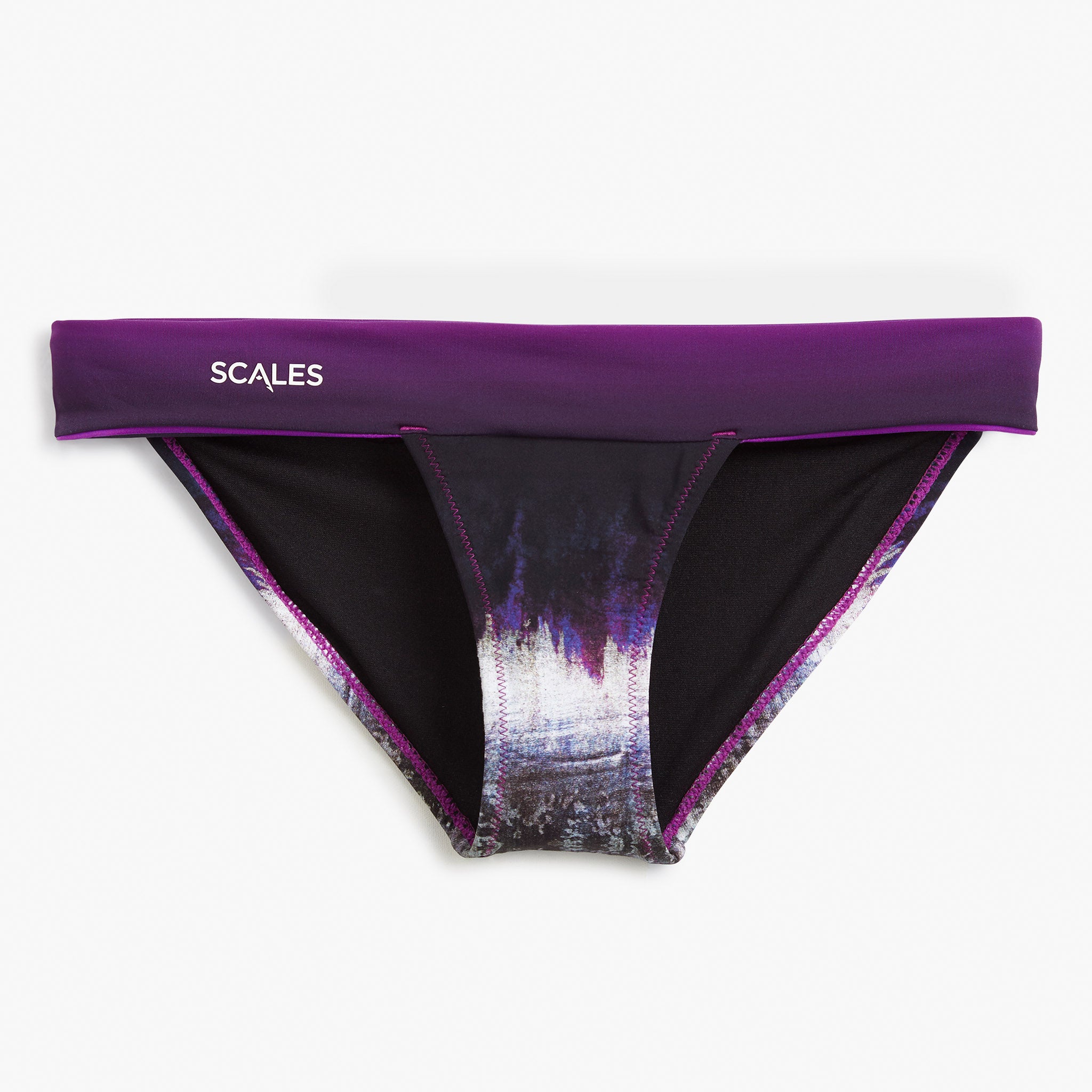 Scales Women's Swimwear Swordy Banded Bottom Added Coverage in Sword Size S