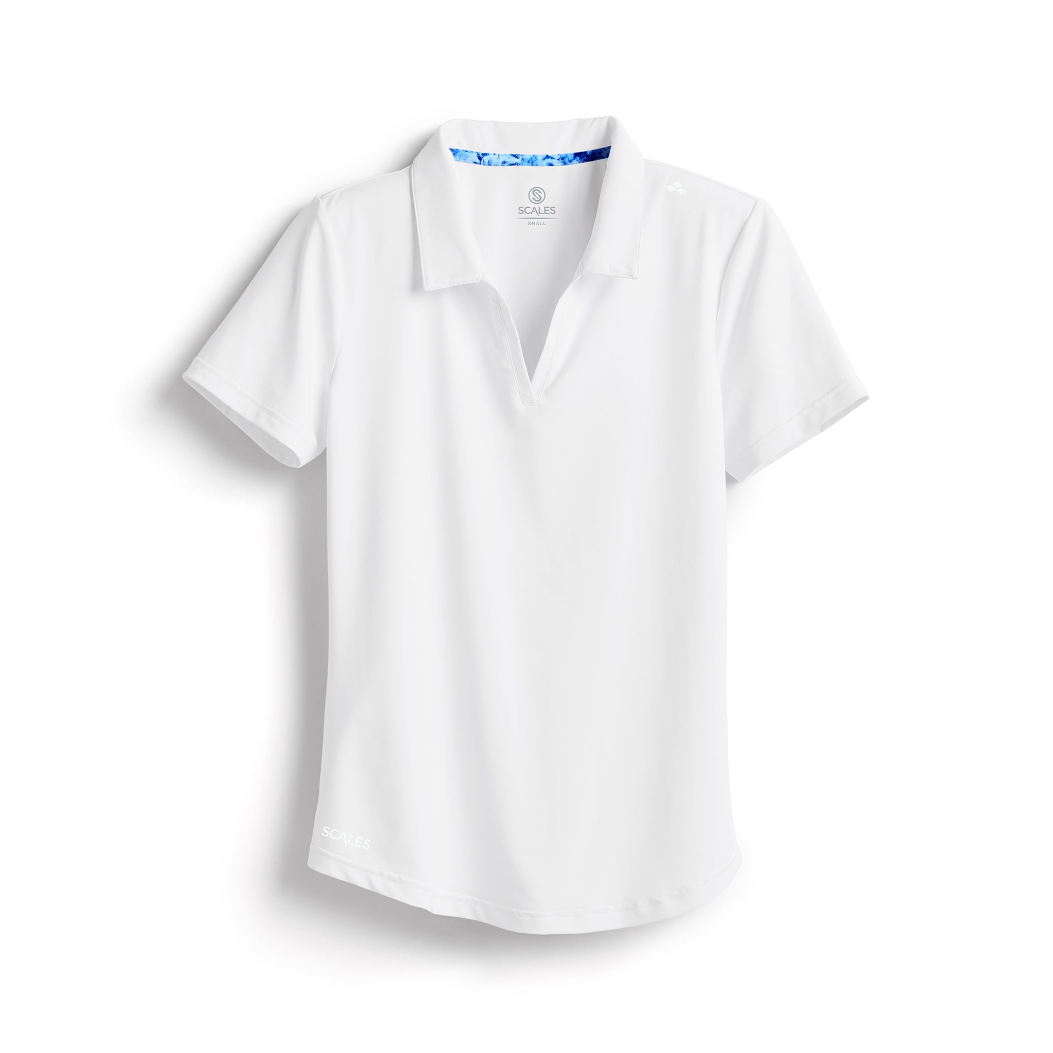 Scales OffShore Core Womens Polo in White Size S