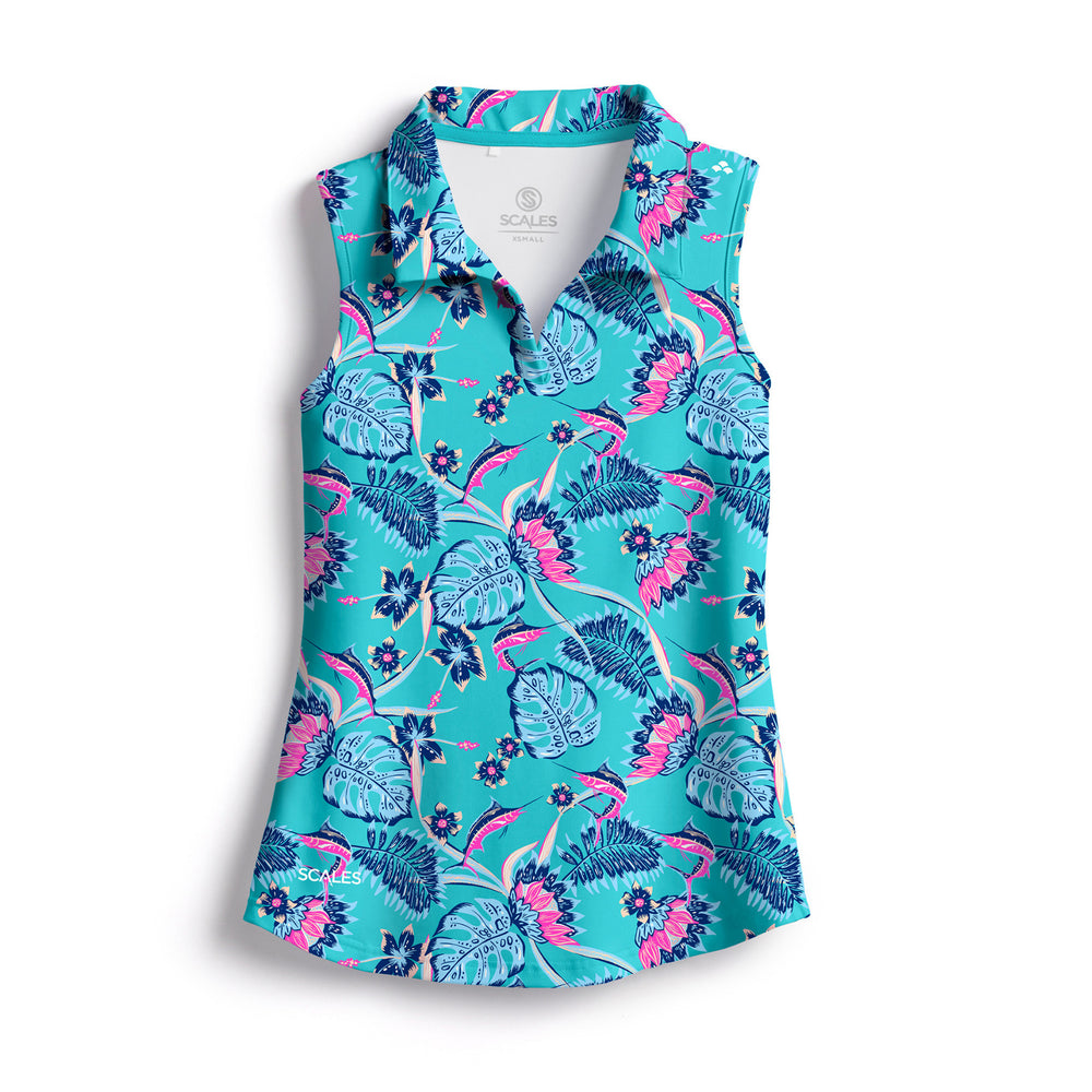 Mahi Mahi Womens Sleeveless Polo –