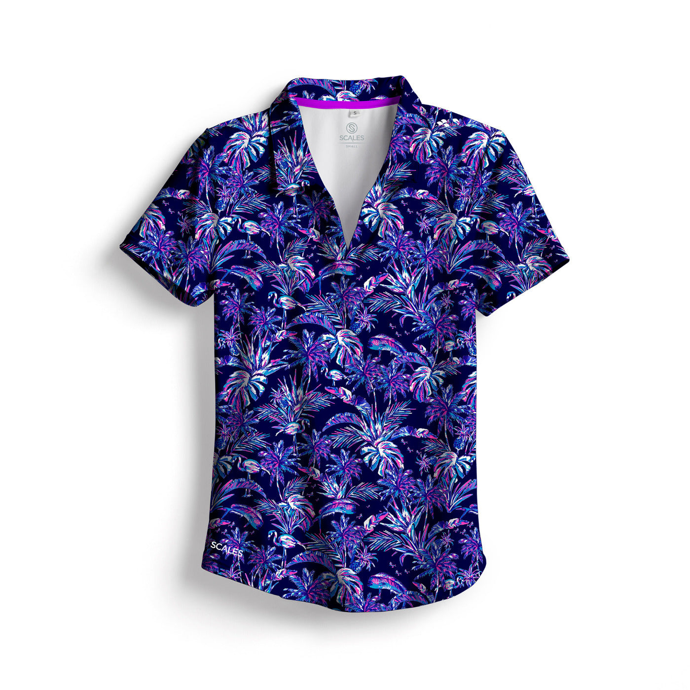 Scales Mahi Mahi  Womens Polo in Navy Size S