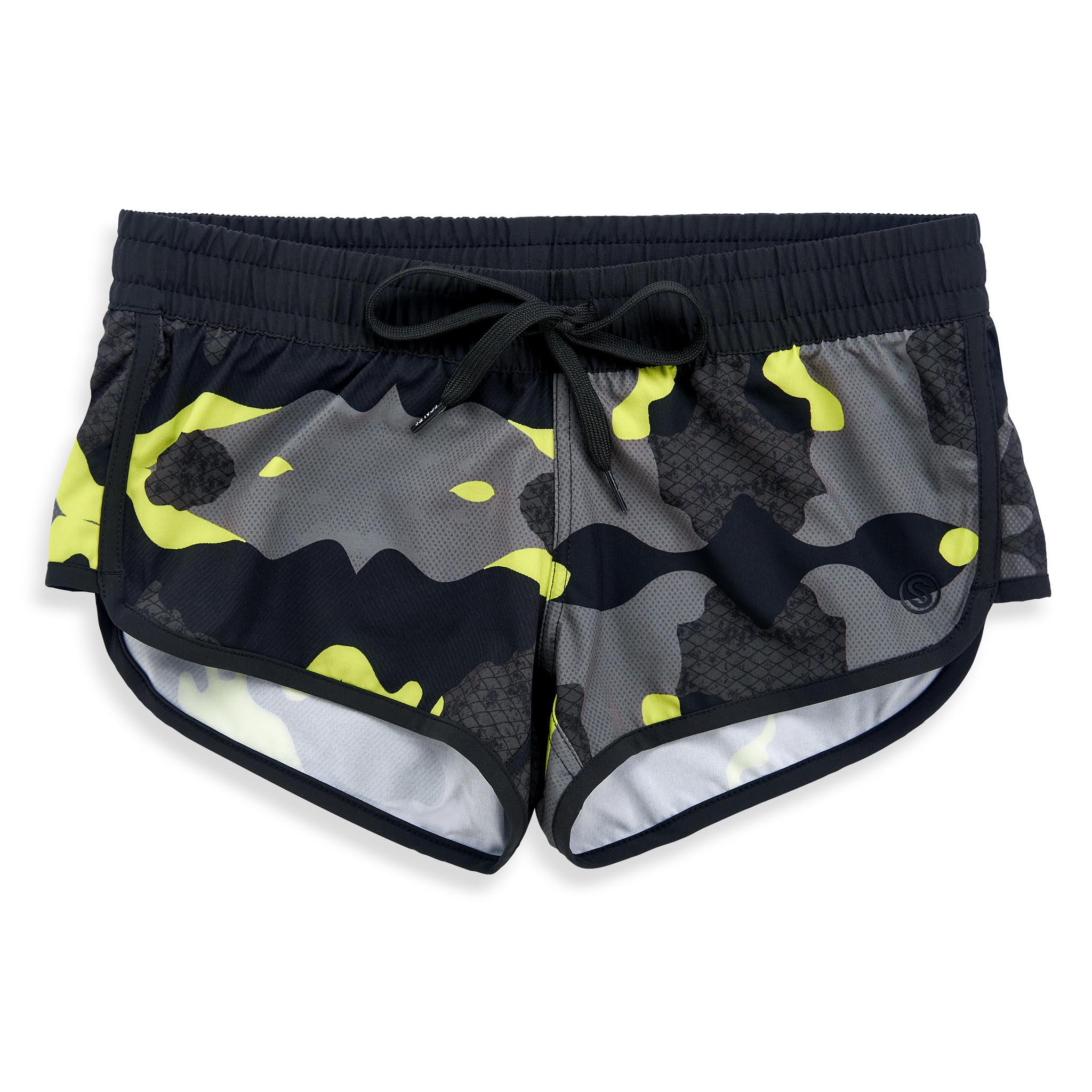 Scales Scales Camo Womens Boardshorts in Black Size XS