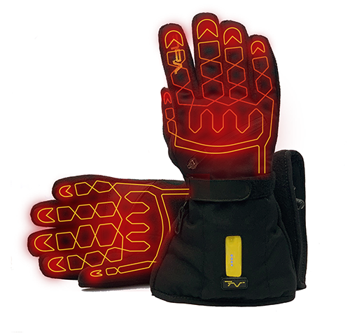 Petyoung Electric heated gloves for men and women, battery-heated