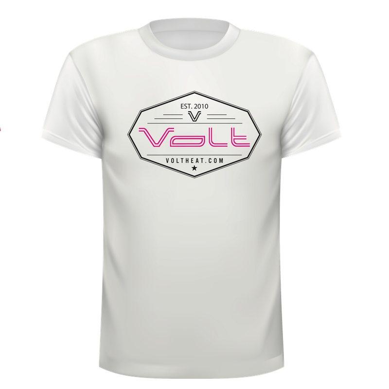 white and volt shirt