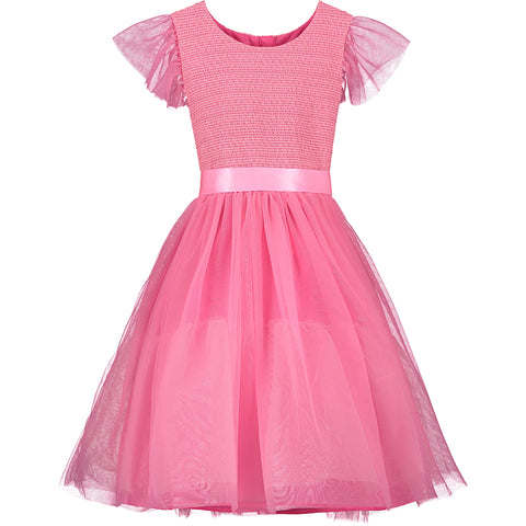 Pink Tulle Girls Dress Perfect for New Year's Eve