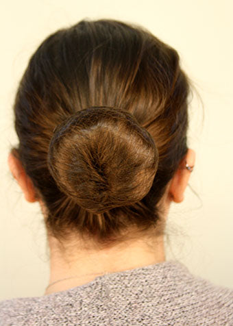 Finished Whirl a Style Bun