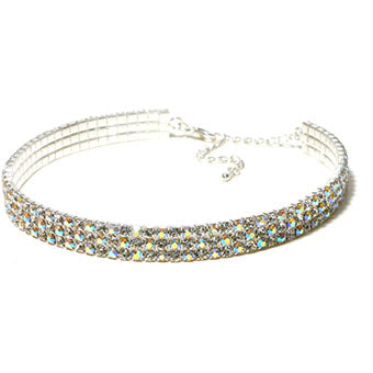 AB Rhinestone Choker Necklace