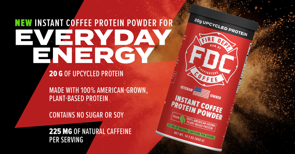 Power Up with Fire Dept. Coffee&#39;s Instant Coffee Protein Powder