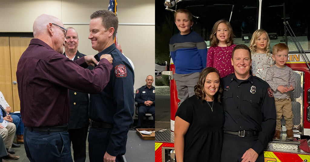Firefighter Fenton promoted to Fire Captain.