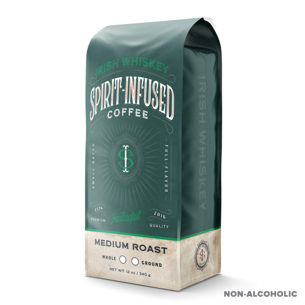 Fire Department Coffee's Irish Whiskey Infused Coffee, 12oz Coffee Bag