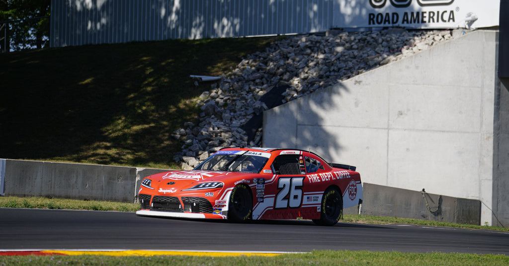 NASCAR car with Fire Department Coffee design.