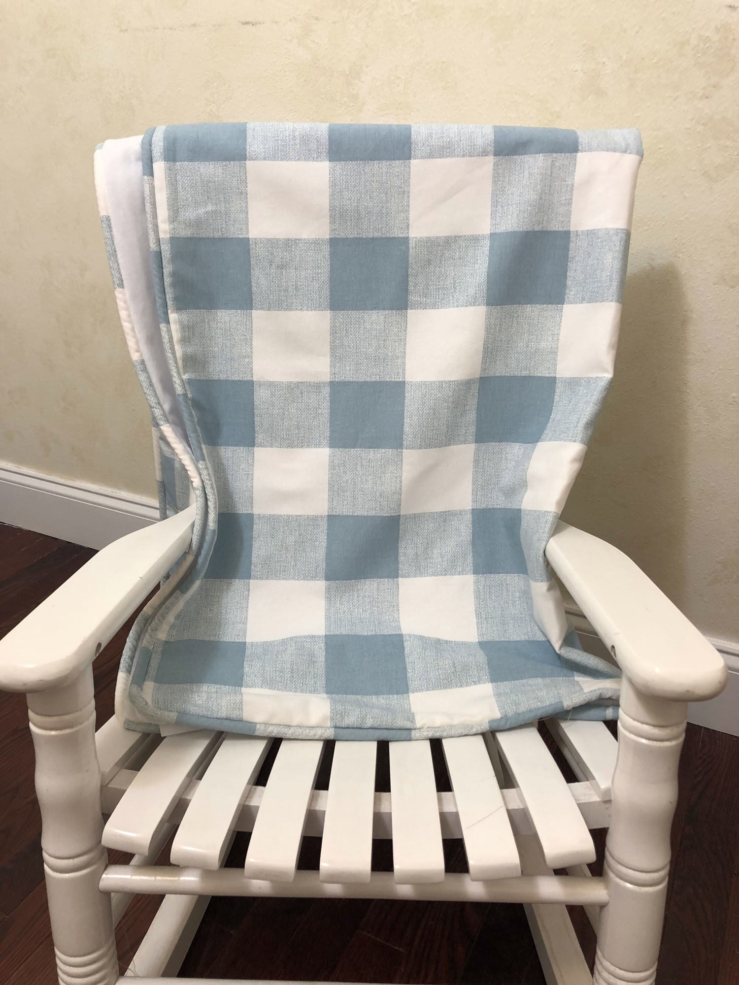 blue plaid crib bedding