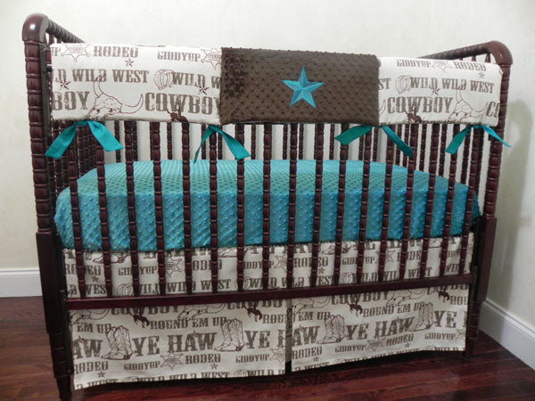 Cowboy Baby Bedding Set Brett Western Crib Bedding In Brown And