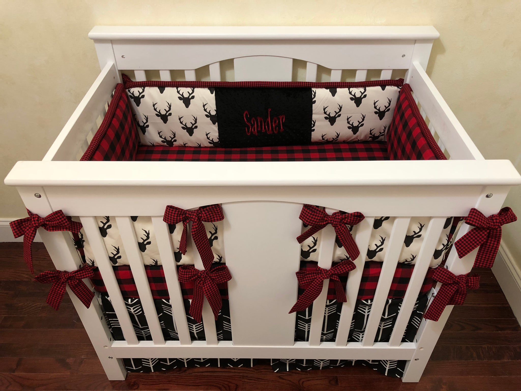 mini crib bumper set