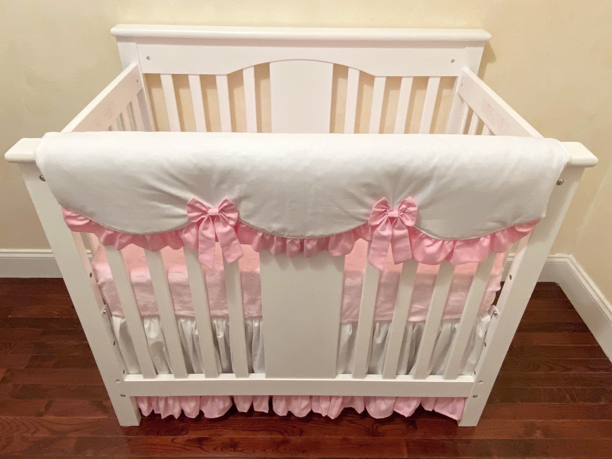 mini crib bedding set girl