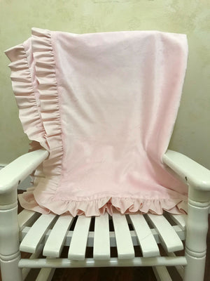 pale pink baby bedding