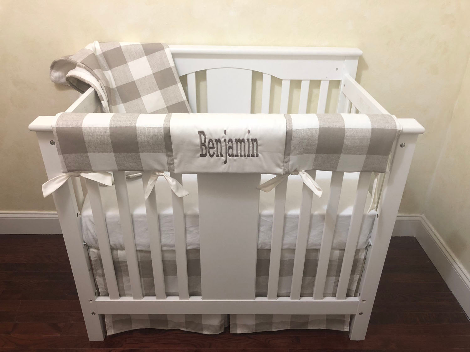 mini crib bedding sets neutral