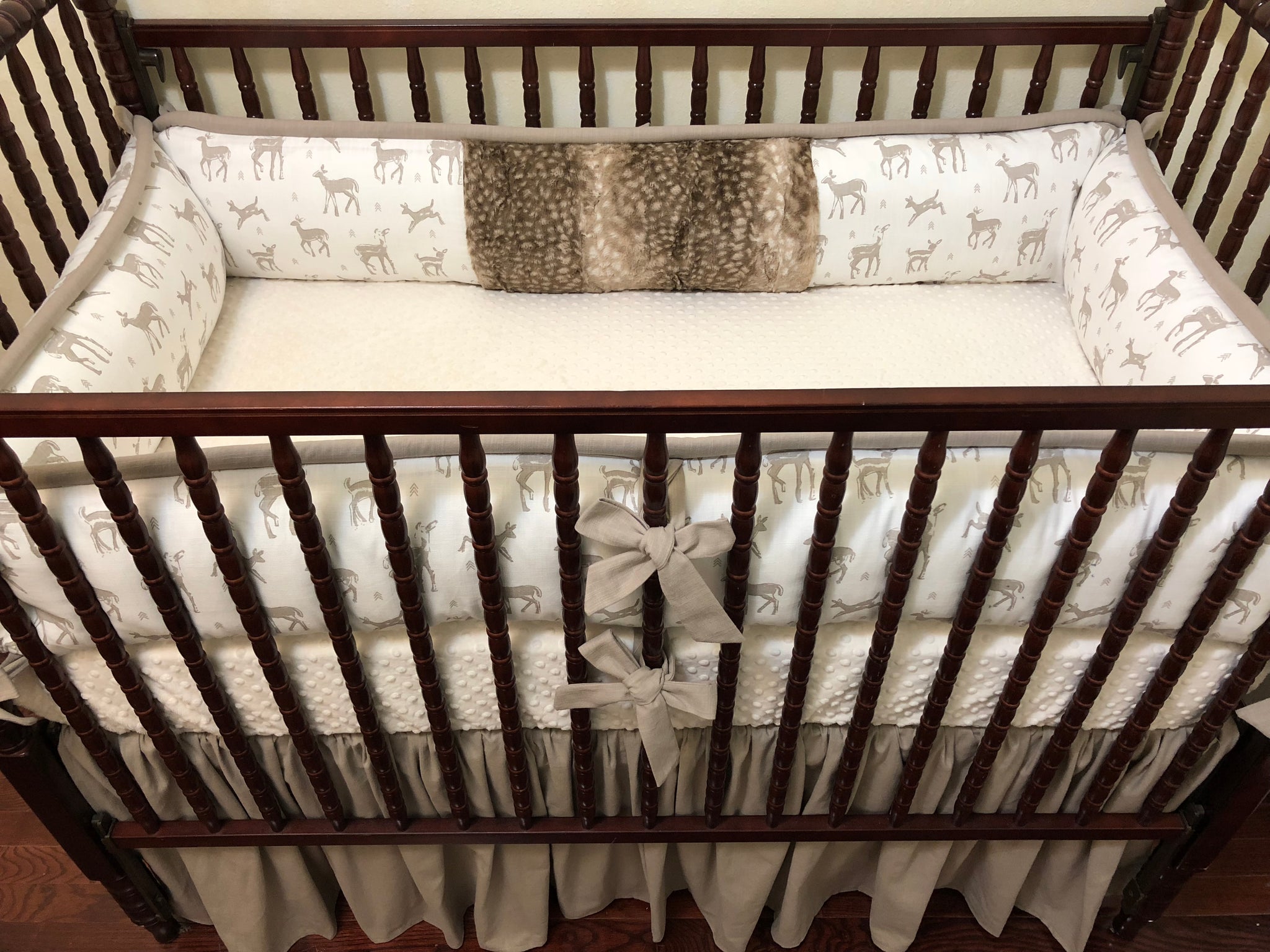 Woodland Nursery Crib Bedding Set Gender Neutral Baby Bedding Fawn Just Baby Designs