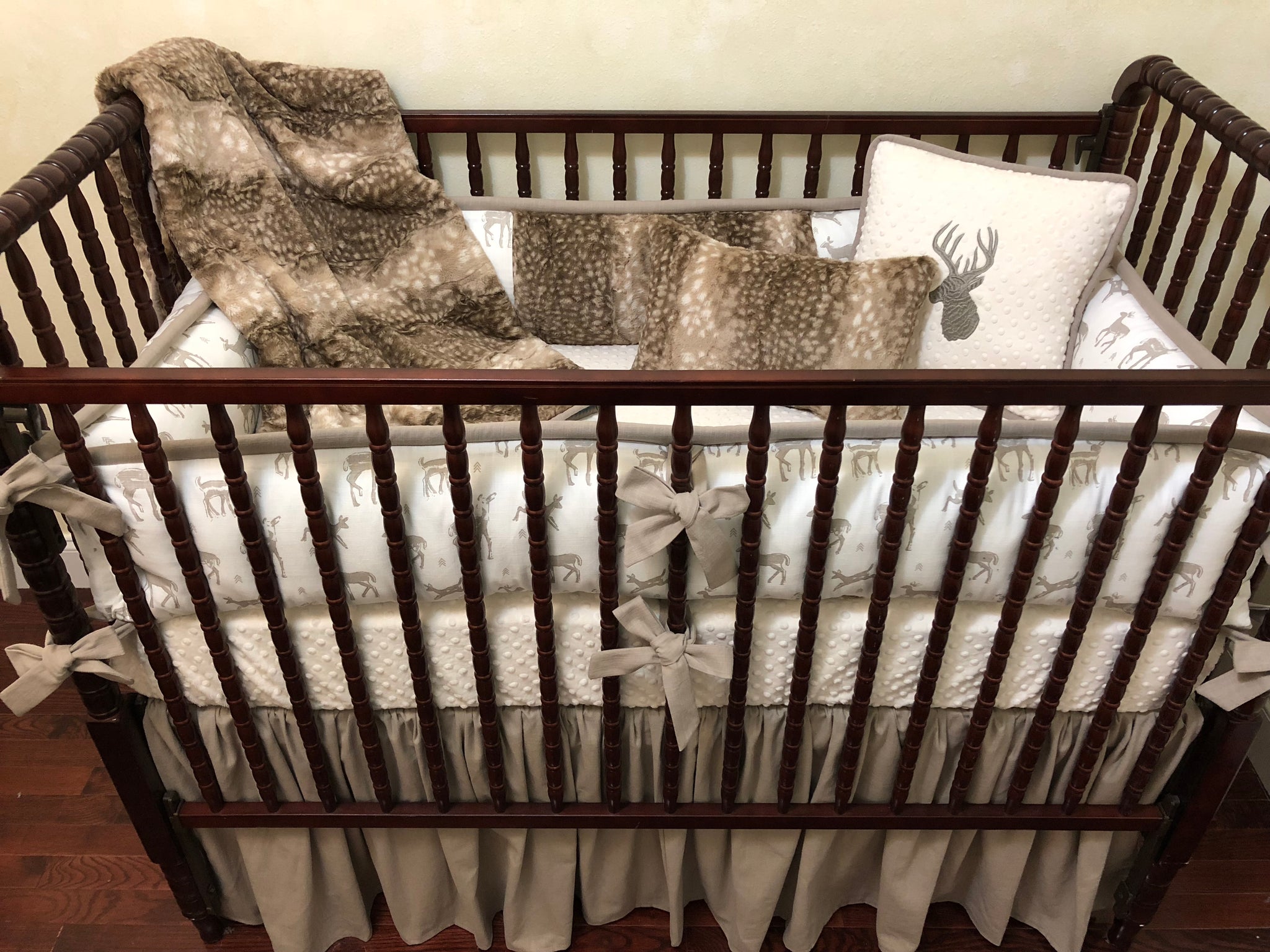 woodland nursery crib bedding