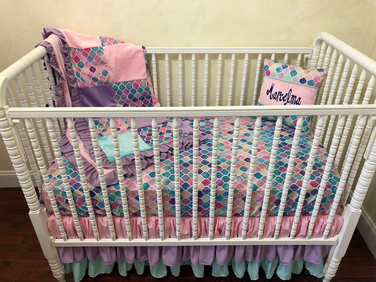 crib bed set for girl