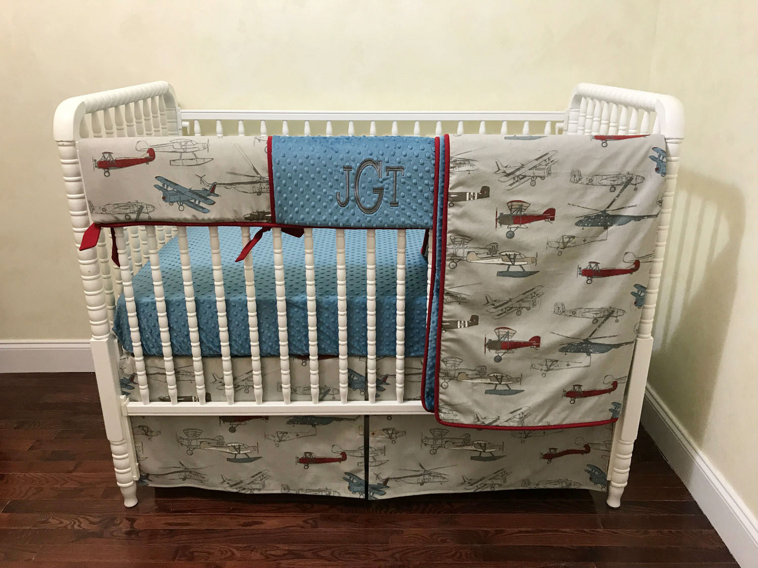 plane crib sheets