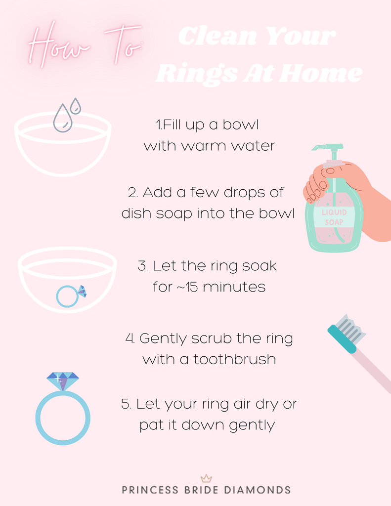 How To Clean Your Rings At Home - Princess Bride Diamonds