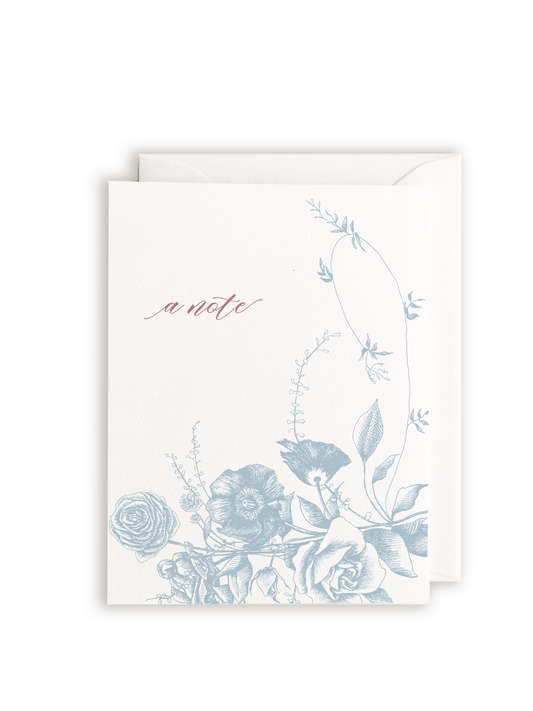 Love You Floral Letterpress Greeting Card – Rust Belt Love