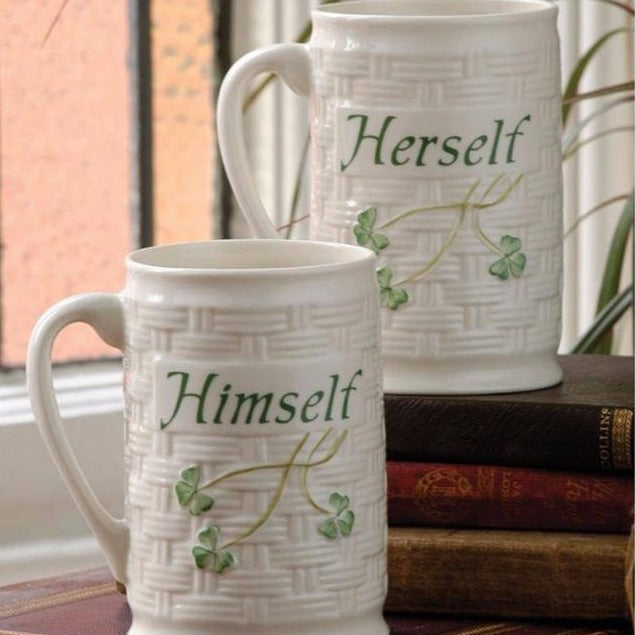 Belleek Trinity Knot Mug (Set of 2)