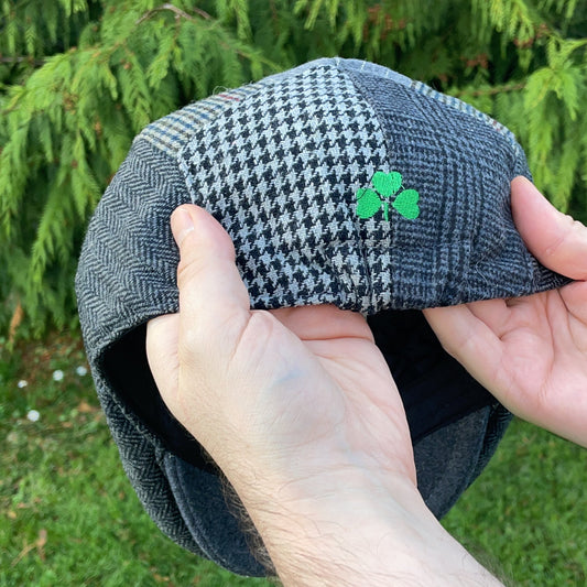 Ireland Patch Cap, Green, With Traditional Irish Blessing Sewn in