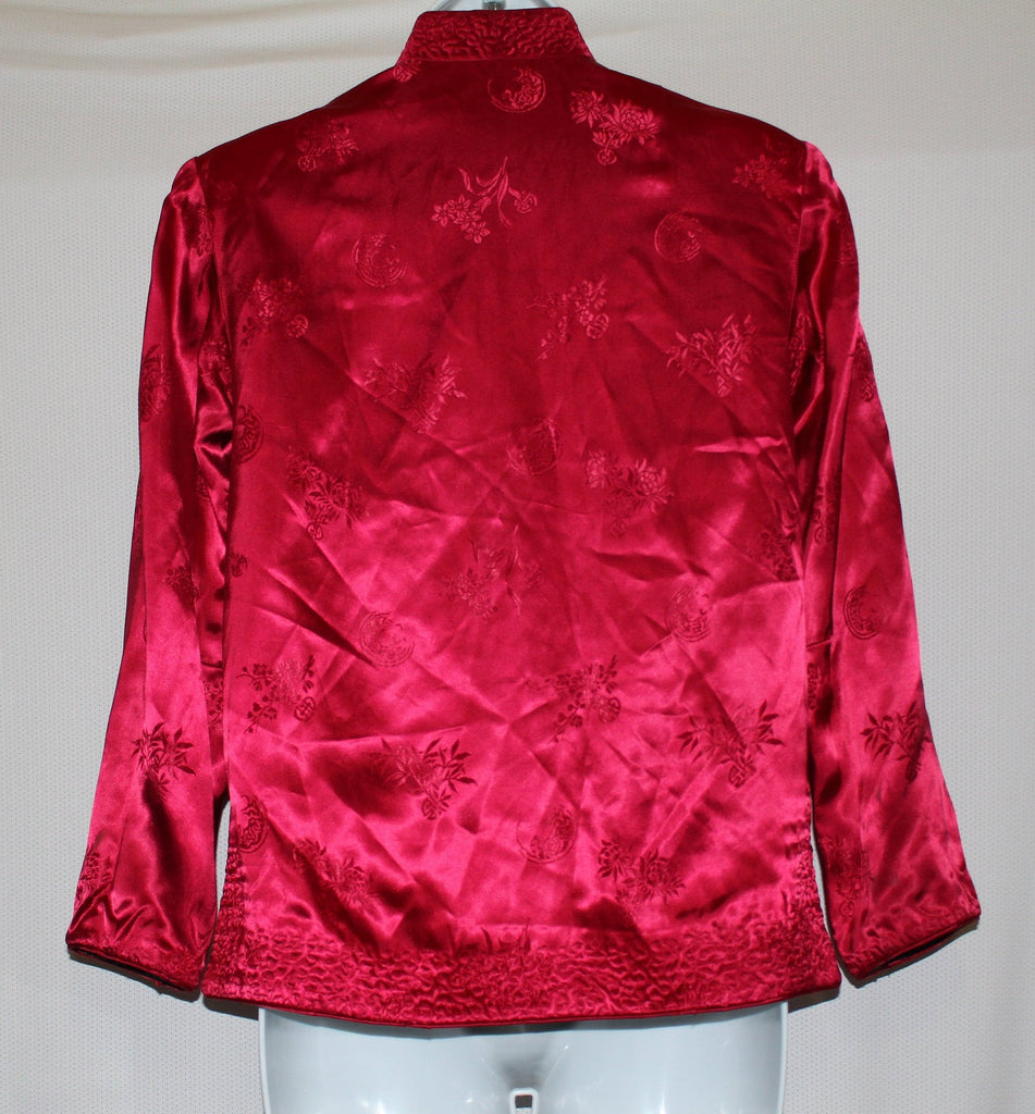 Peony Brand Chinese Cheongsam Style Double Sided Jacket Size S