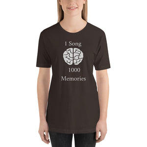 "ONE SONG 1000 MEMORIES" - Short-Sleeve Unisex T-Shirt