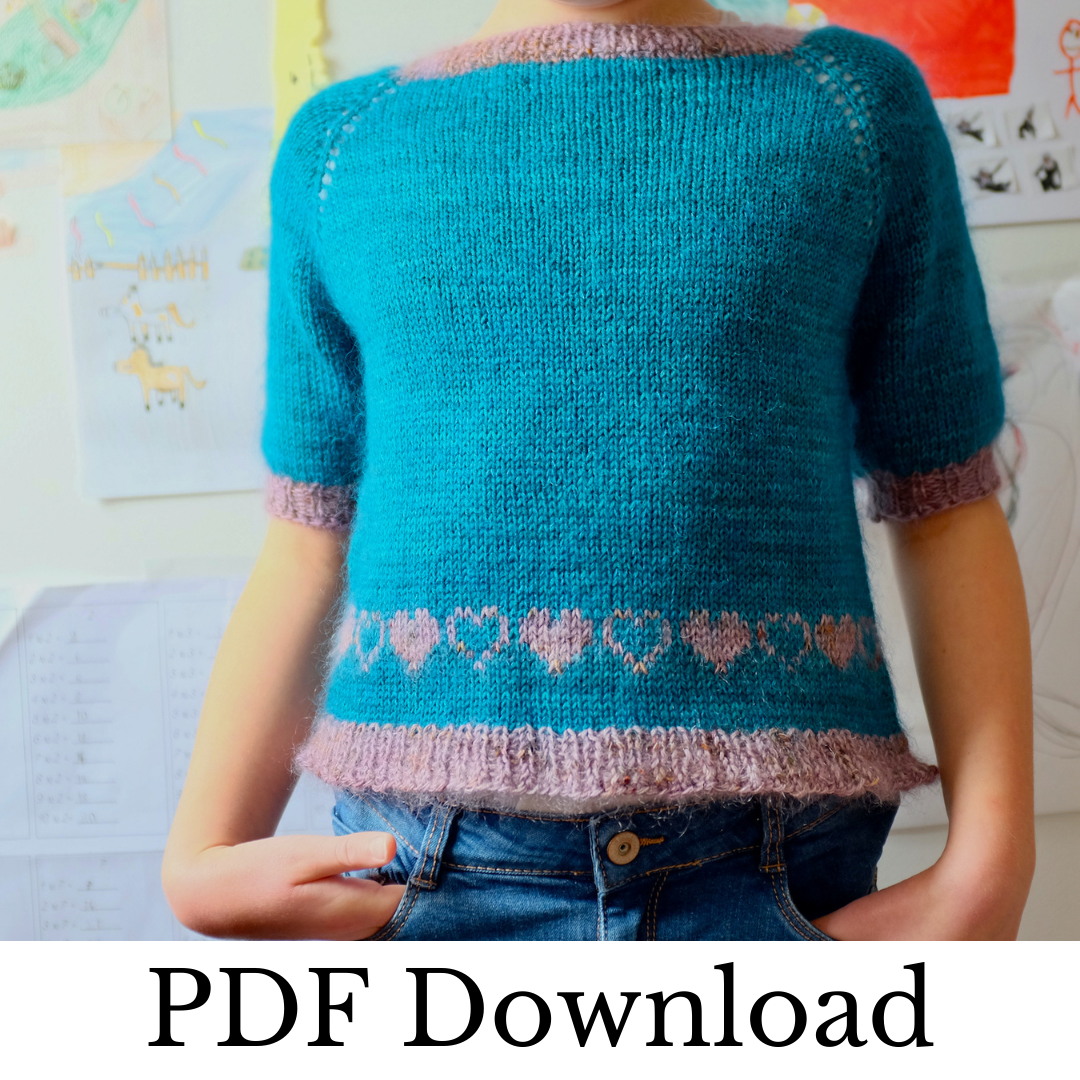 L Ecoliere Sweater Pdf Pattern Download La Cave A Laine