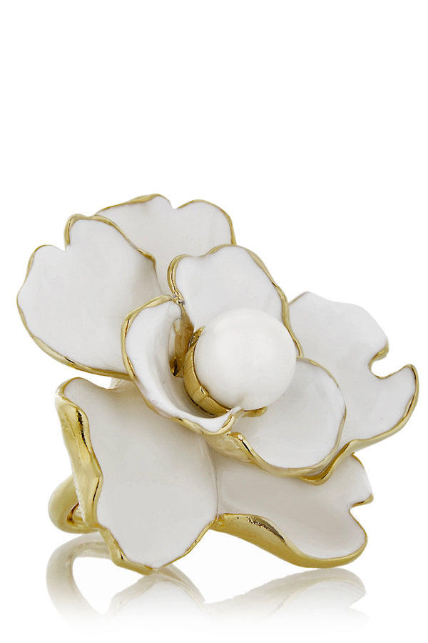 KENNETH JAY LANE STARFISH White Enamel Ring – PRET-A-BEAUTE