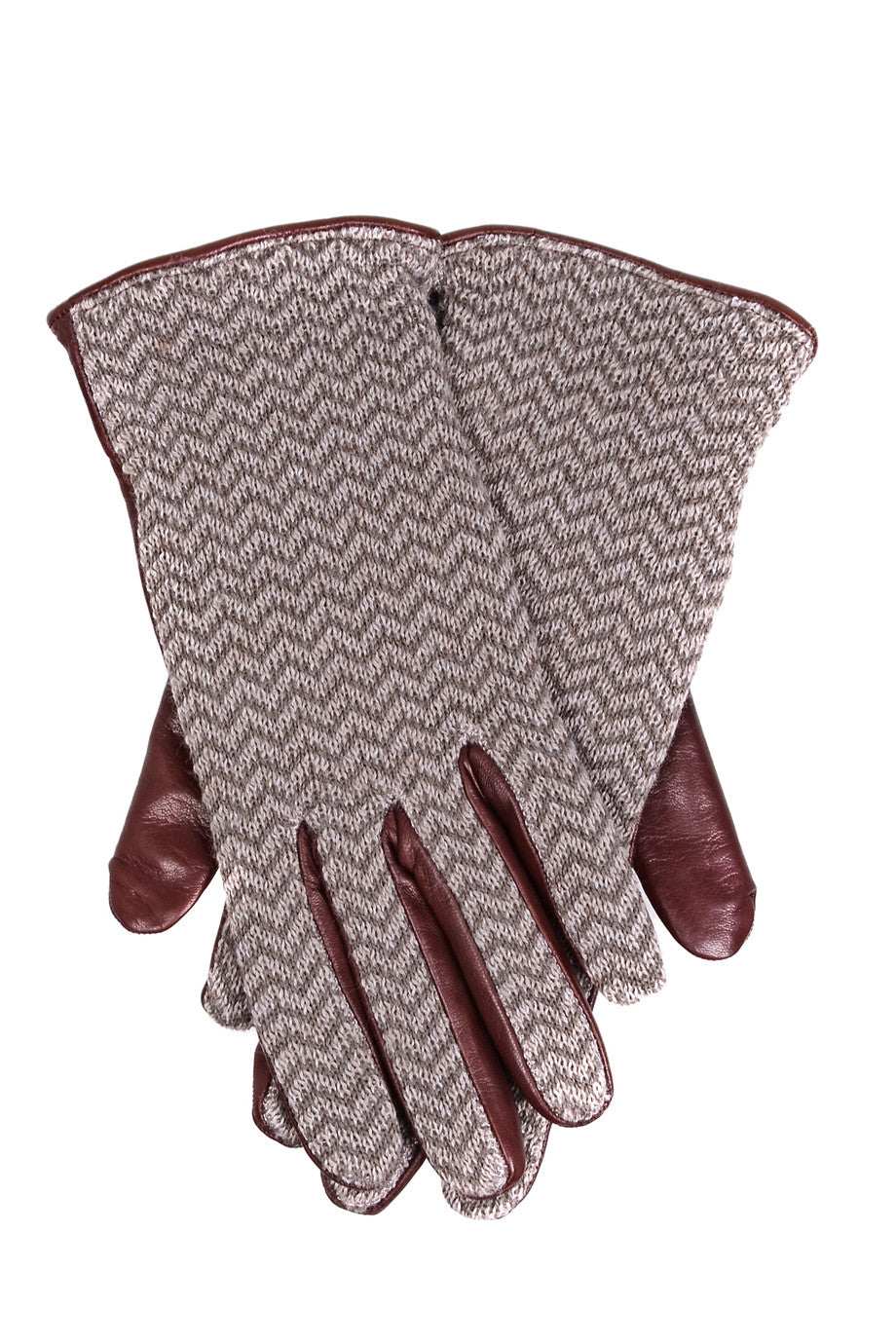 womens dark brown leather gloves